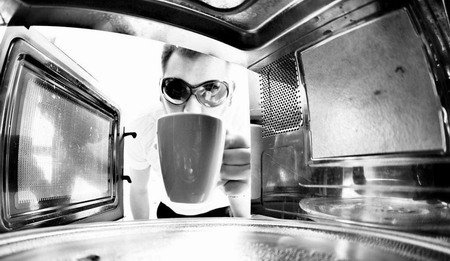 mikrohullámú sütés története